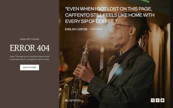 Caffento - Coffee Shop and Cafe Elementor Template Kit