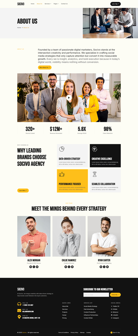 Socivo - Social Media Marketing Agency Elementor Template Kit