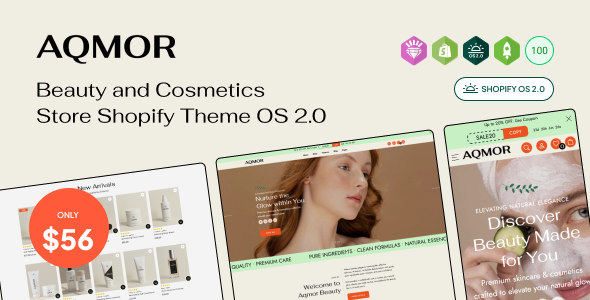 Aqmor | Beauty and Cosmetics Store Shopify Theme OS 2.0