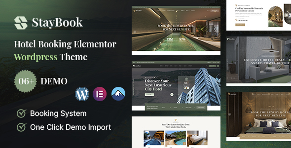 StayBook - Hotel Booking WordPress Theme