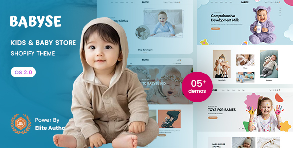 Babyse - Kids & Baby Store Responsive Shopify 2.0 Theme