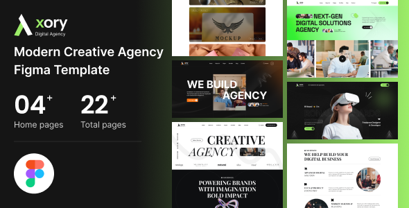 Axory - Creative Agency & Protfolio Figma Template