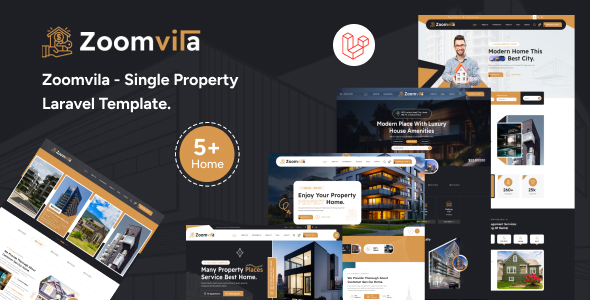 Zoomvilla – Single Property Laravel Template product preview