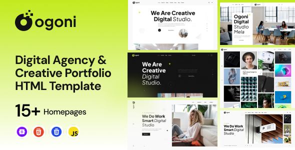 Ogoni – Creative Agency and Portfolio HTML Template listing image