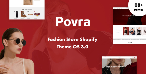 Povra – Fashion Store Shopify Theme with AI (Theme Block)