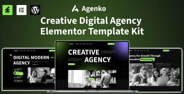 Agenko - Creative Digital Agency Elementor Template Kit