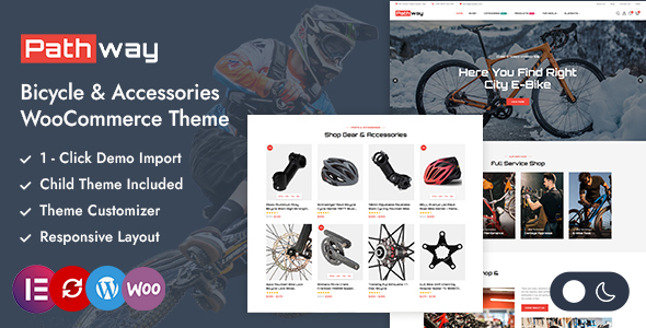 Preview image for Pathway - Bicycle Equipment Shop WordPress WooCommerce Theme