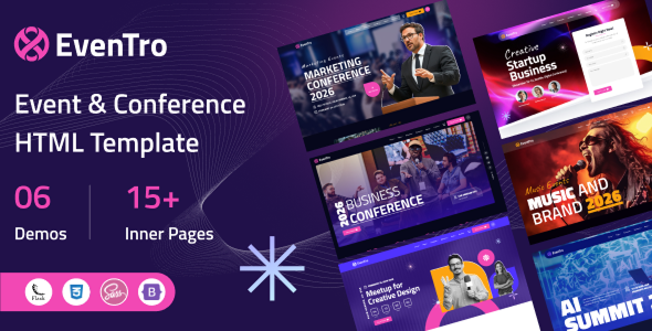 Eventro - Flask Event & Conference Template