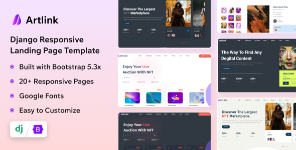 Artlink - Django Landing Template