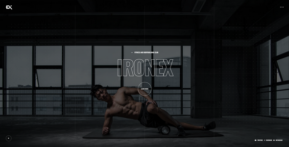 Ironex - Fitness and Gym HTML Template listing image