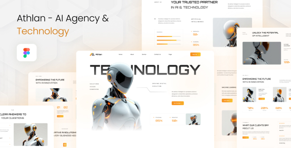 Athlan - AI Agency & Technology Figma Template