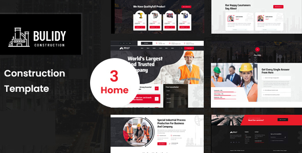 Bulidy Architecture & Construction PSD Template
