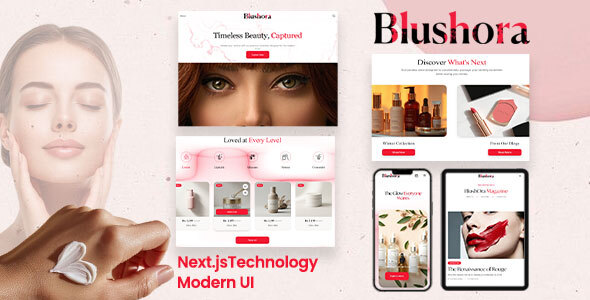BlushOra - Shop & Ecommerce NextJs Template