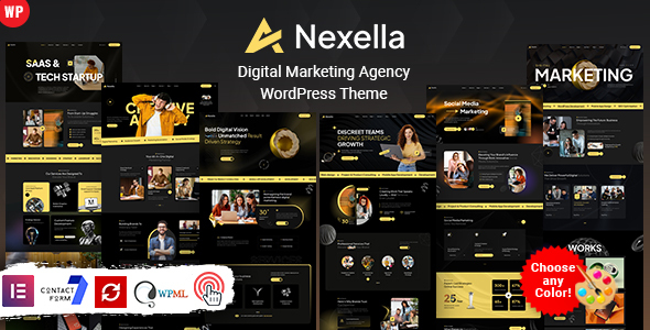 Product preview supplied for Nexella - Digital Marketing WordPress