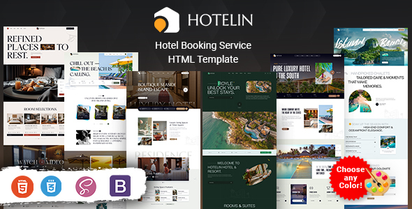 Hotelin - Hotel Booking HTML Template listing image