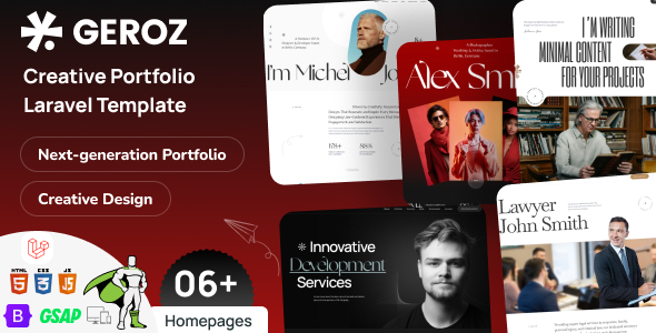 Geroz – Creative Personal Portfolio Laravel Template