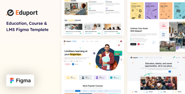 Eduport - LMS, Education and Course Figma Template