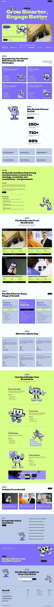 Sociell - Social Media Marketing Agency Elementor Template Kit