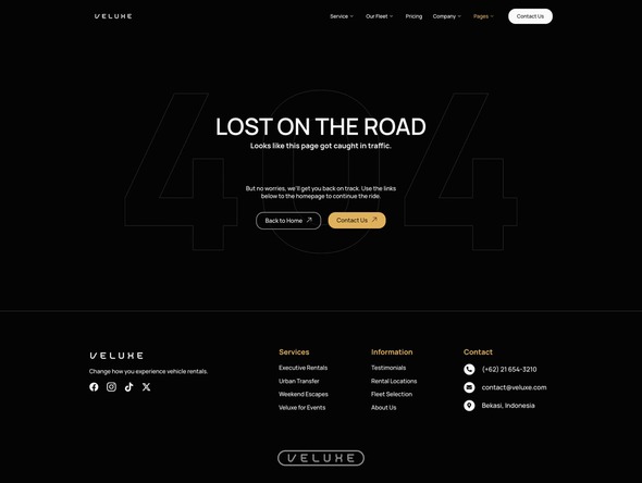 Veluxe - Luxury Car Rental Booking Elementor Template Kit