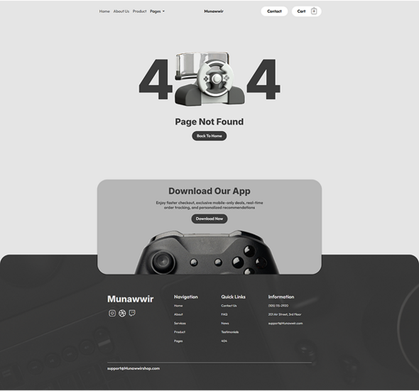 Munawwir - E-Commerce Electronics Store Elementor Template Kit