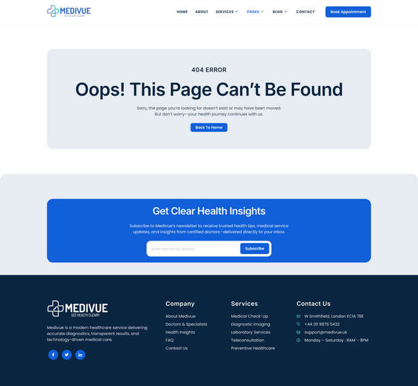 Medivue - Healthcare & Medical Services Elementor Template Kit