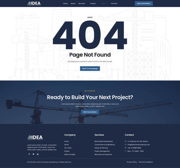 Idea - Real Estate & Construction Group Elementor Template Kit