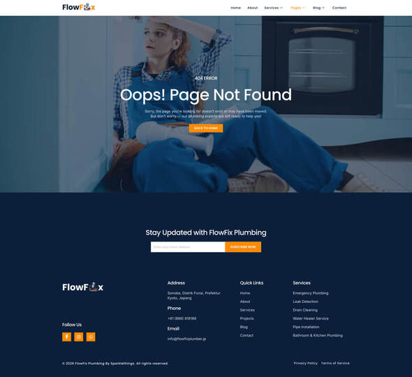 FlowFix - Plumbing & Plumber Service Elementor Template Kit