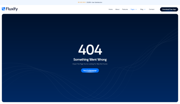 Fluxify - Mobile App Landing Page Elementor Template Kit