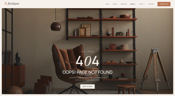 Arclure - Interior Design & Architecture Elementor Template Kit