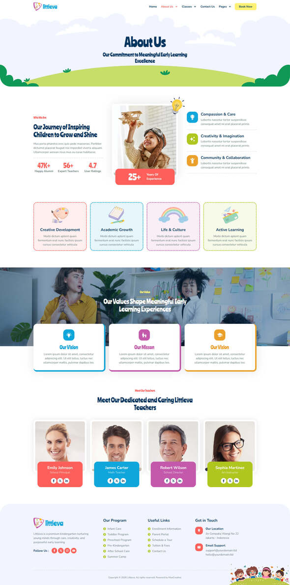 Littleva - Kindergarten & Child Care Elementor Pro Template Kit product preview