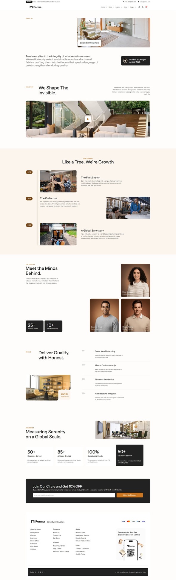 Forma - Home Furniture WooCommerce Elementor Pro Template Kit