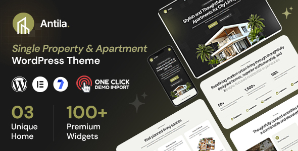 Antila - Single Property & Apartment WordPress Theme listing image