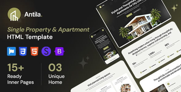 Antila - Single Property and Apartment HTML Template