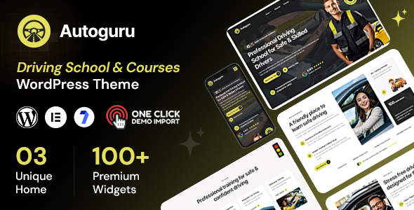 Autoguru - Driving School WordPress Theme