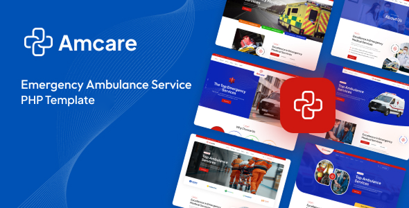 Preview image for Amcare - Ambulance Service PHP Template