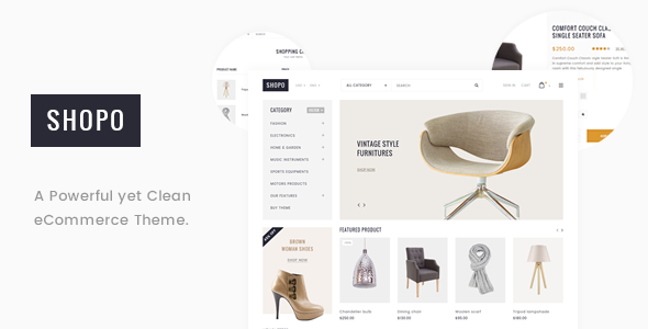 Preview image for Shopo - Simple & Clean eCommerce Template