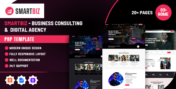 Smartbiz - Business Consulting & Digital Agency PHP Template