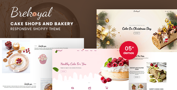 Preview image for Brekoyal - Cake & Bakery Responsive Shopify Theme