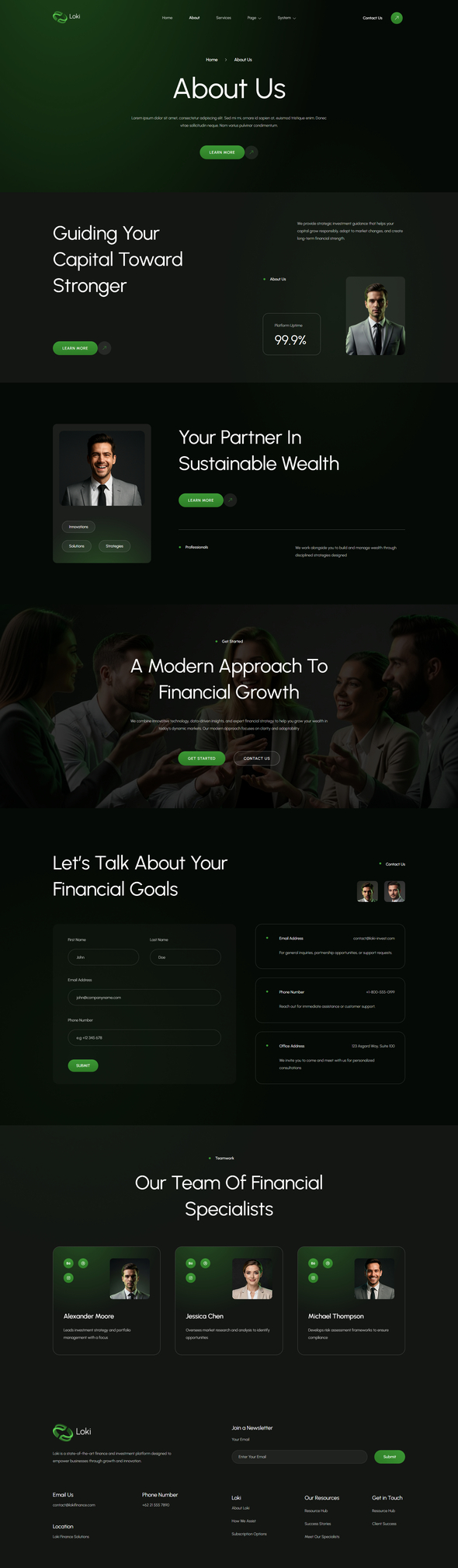 Preview image for Loki - Finance & Investment Elementor Template Kit