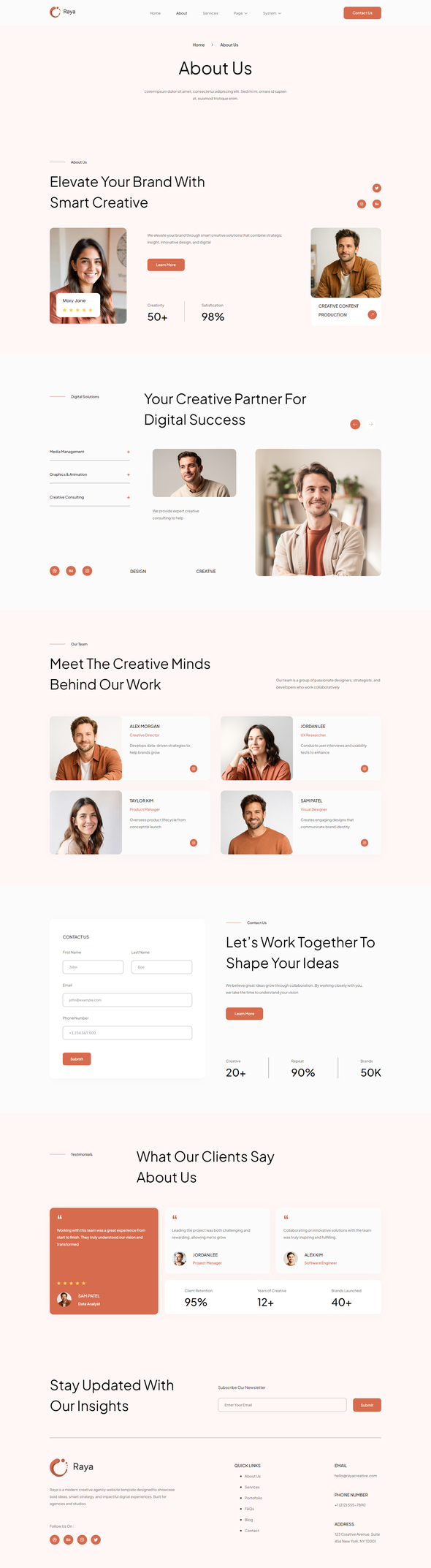 Preview image for Raya - Creative Agency Elementor Template Kit