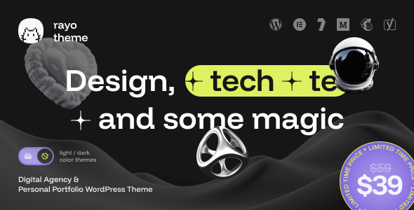 Rayo - Digital Agency & Personal Portfolio WordPress Theme