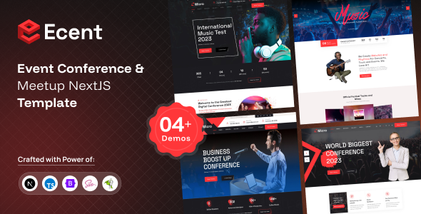 Product preview supplied for Ecent - Event Conference & Meetup NextJS Template