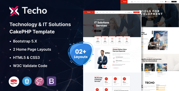 Techo - Technology & IT Solutions CakePHP Template