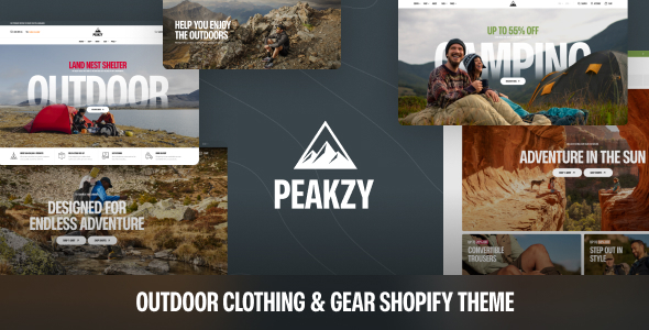 Preview image for Peakzy – Outdoor Clothing & Gear Shopify Theme OS 2.0