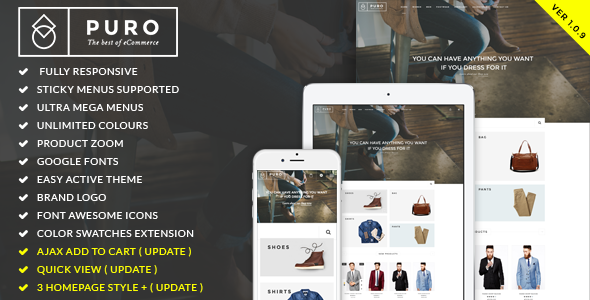 Puro - Responsive Magento Theme