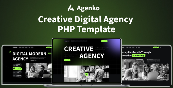 Preview image for Agenko — Creative Digital Agency PHP Template