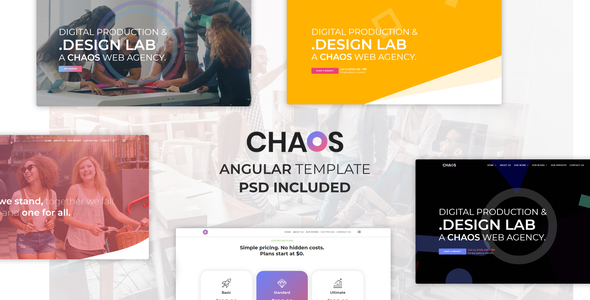 Chaos is One Page Creative Angular Template