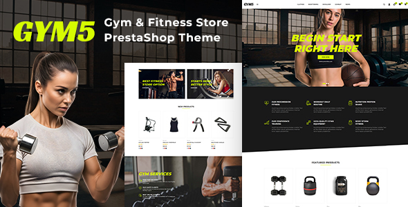 GYM5 - Gym and Fitness Store PrestaShop Theme