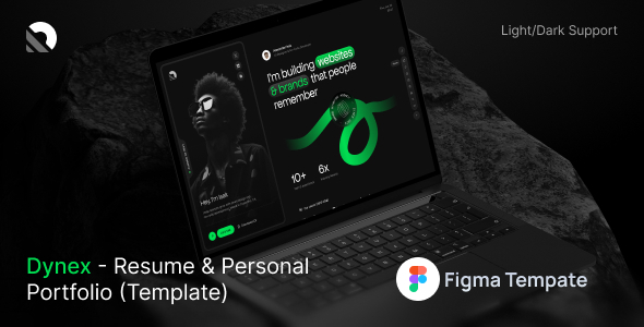 Dynex - Resume & Personal Portfolio Figma Template