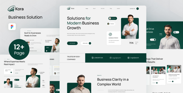 Kora - Business Solution Figma Template